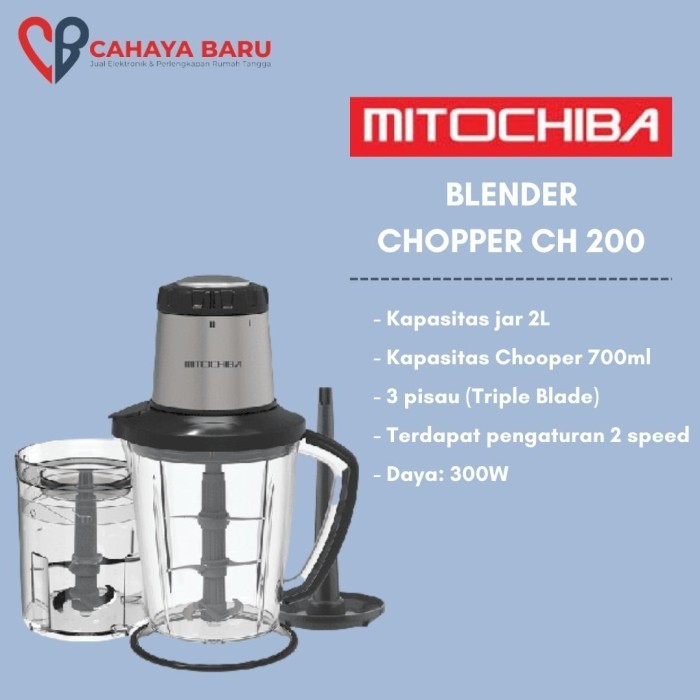 Mitochiba Ch 200 Food Chopper Blender Bumbu Dan Daging Ch200 100% Ori