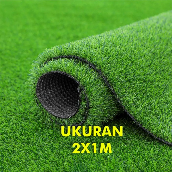 Rumput Sintetis Rumput Hijau Artificial Dekorasi Taman Karpet Rumput R