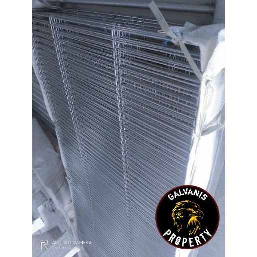 ram pagar galvanis jarak jeruji 1 cm P120 x 50 cm / ram kandang burung