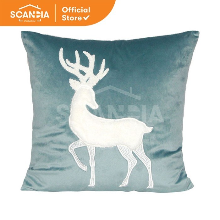 Scandia Sarung Bantal Sofa Cushion Cover Winter Deer 45X45 Cm