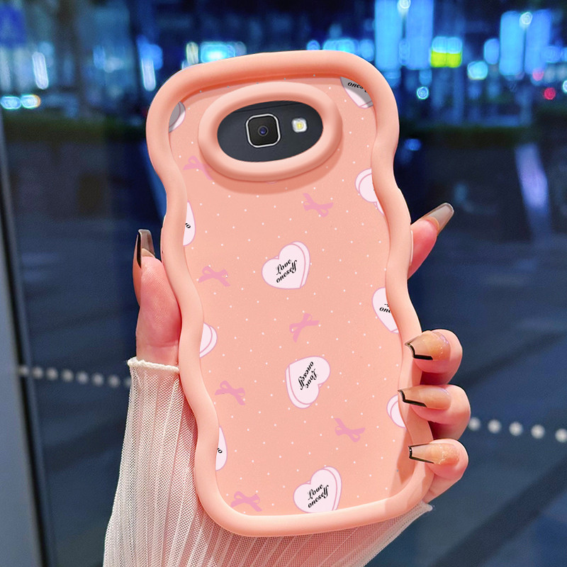 Casing Hp Untuk Samsung J7 Prime Case Casing Softcase kupu-kupu cinta ikatan simpul HP Kesing Macaro