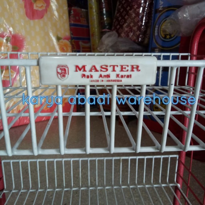 RAK BESI SERBAGUNA RAK SALON / RAK BESI MASTER SUSUN 3 / MASTER PE 033