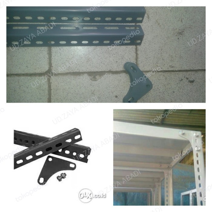 RAK BESI SIKU LUBANG 3 SUSUN MEJA RAK AQUARIUM ( 100 X 50 X 100CM )