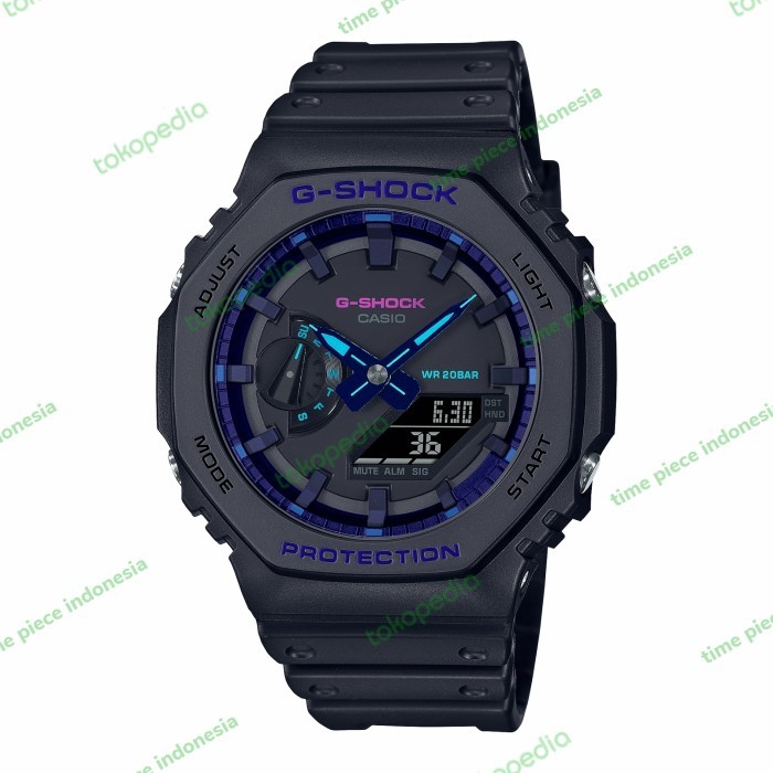 Casio G-Shock Ga-2100Vb-1Adr / Gshock Ga2100Vb-1A Original & Garansi