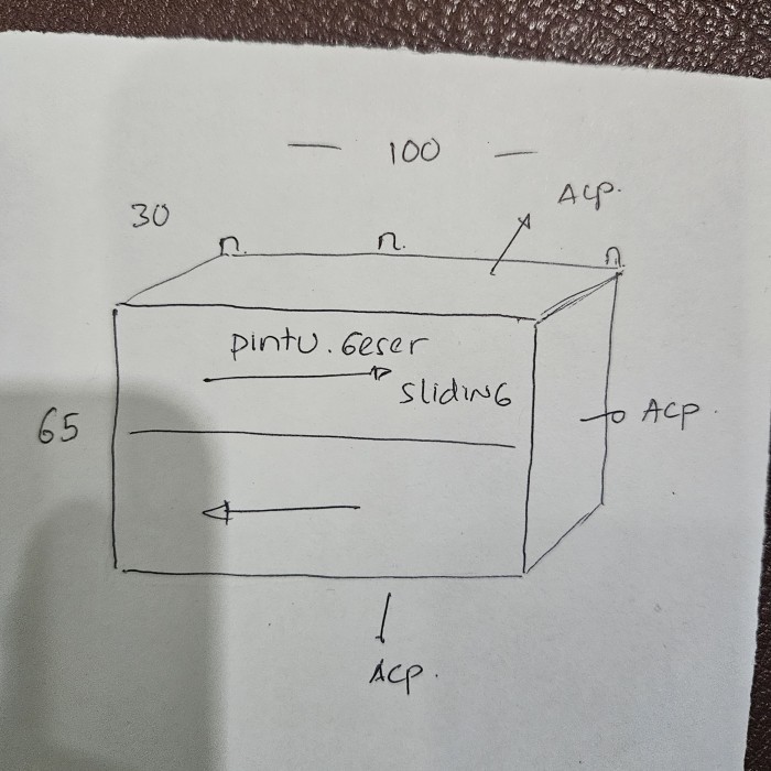 LEMARI GANTUNG CUSTOM
