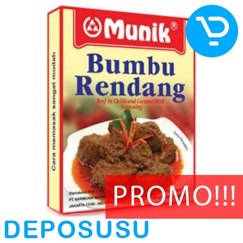 

PROMO! MUNIK Bumbu RENDANG 115g Beef in chilli and coconut milk Seasoning