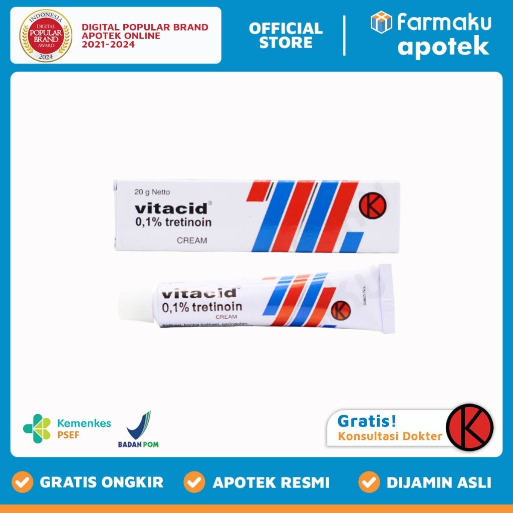 Vitacid 0.1% Cream 20 gr - BYM