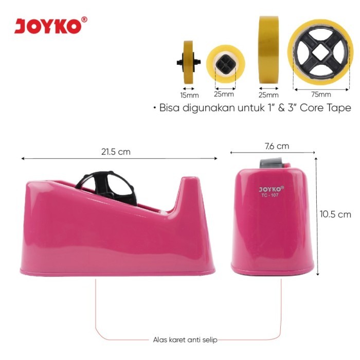 

Promo Tape Cutter / Tape Dispenser / Pemotong Pita Perekat Joyko Tc-107 Packing Aman