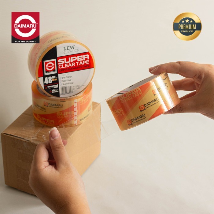 

Terbaru!! Daimaru Opp Lakban Bening Super Clear Tape 48Mm X 50M 36 Pcs / 1 Box Packing Aman