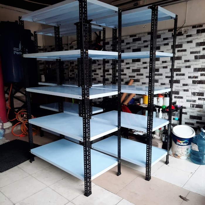 RAK SIKU BESI 5 AMBALAN 100 X 60 X 200 CM (P X L X T)