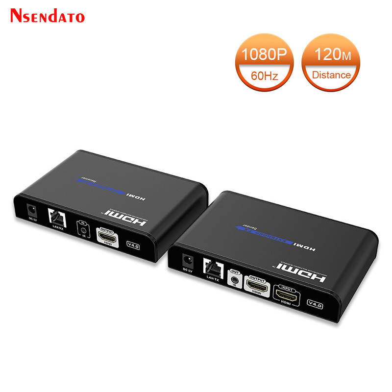 GOODRISE LKV383Pro V4.0 120M HDMI Extender Over Cat5 TCP/IP Router Switch one to many Extender HDMI 