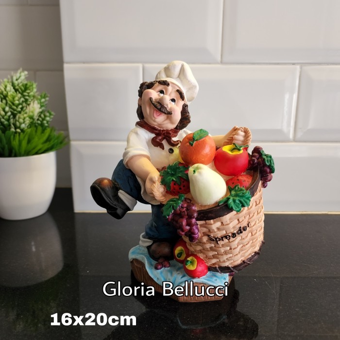 Patung Pajangan Koki Buah / Chef