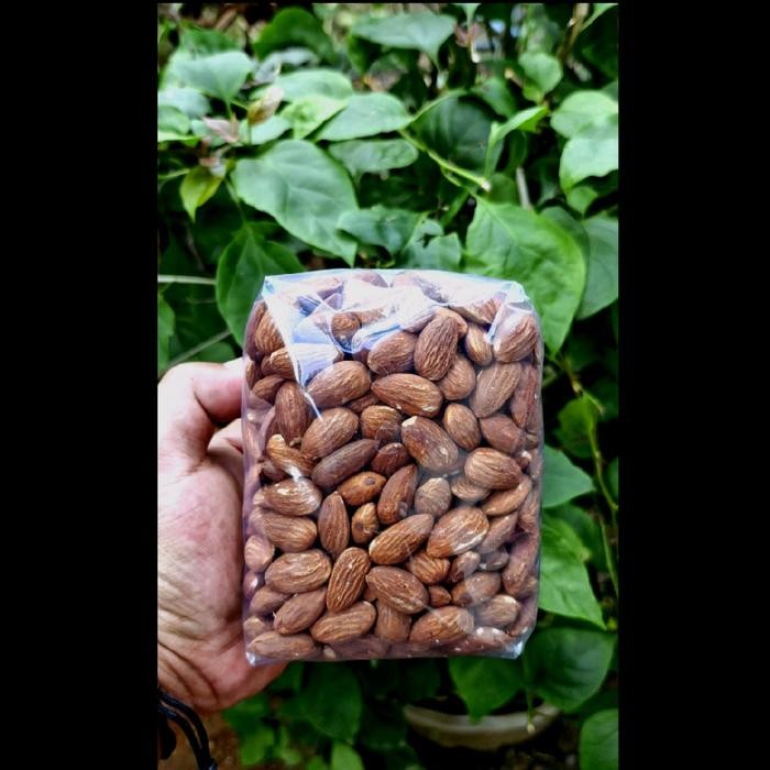 

terbaru !!! kacang almond oven food snack makanan ringan alami ready