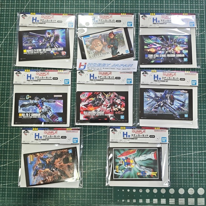 Ichiban Kuji Gunpla Gundam H Prize - Stickers
