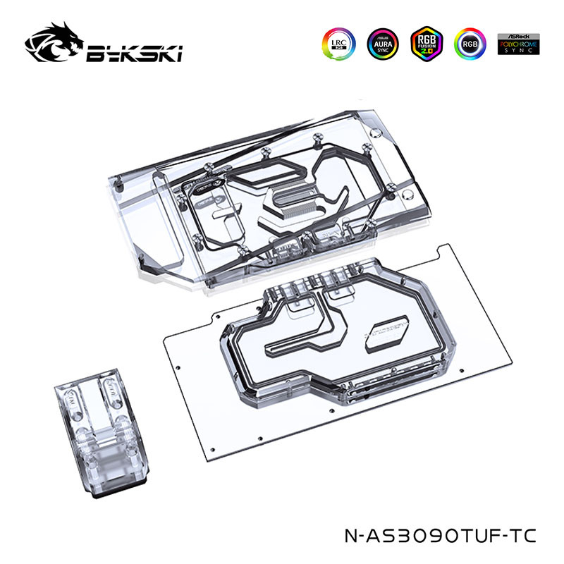 Bykski Video Memory Back Water Cooling Block For ASUS TUF RTX 3080/3090,3080Ti 10G//12G,24G GAMING G