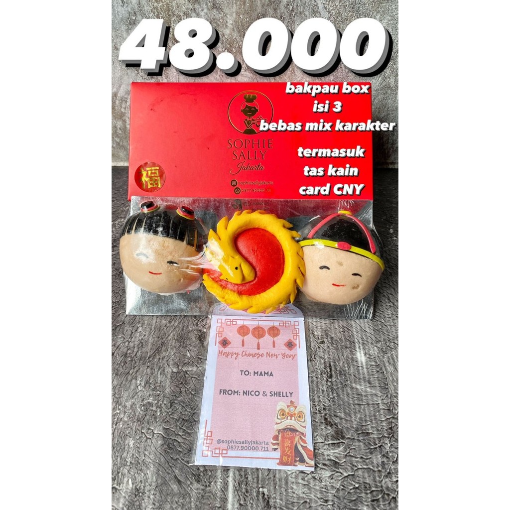 

Bakpau Isi 3 - Hampers Imlek / Paket Cny - Ready Setiap Hari