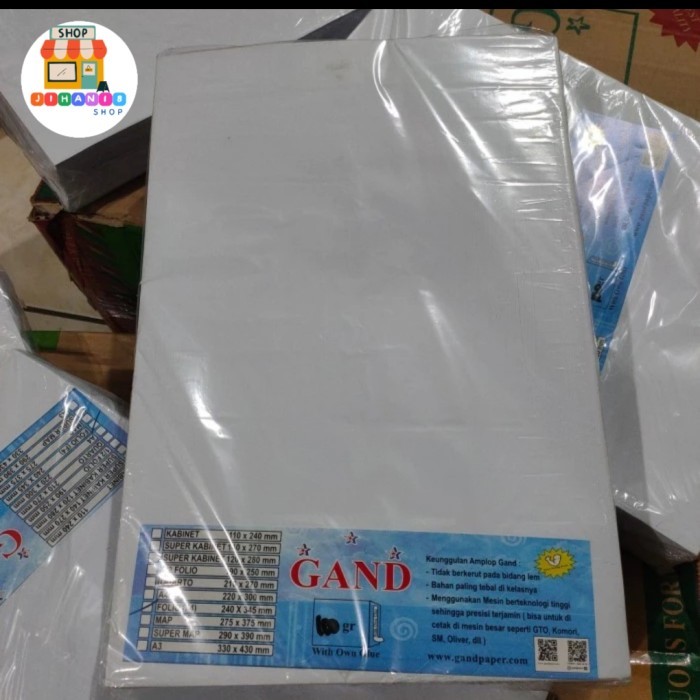 

Amplop Folio Putih + Lem