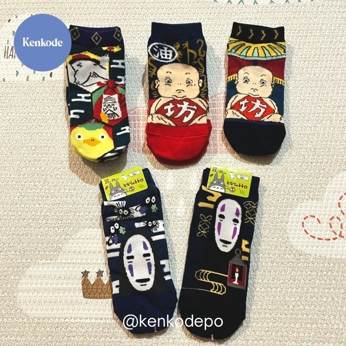 Kaos Kaki Ghibli Spirited Away No Face Socks