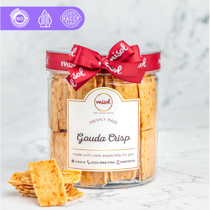 

Gouda Crisp Kue Kering Misol Netto 153 Gr Kemasan Toples Bulat Terlaris