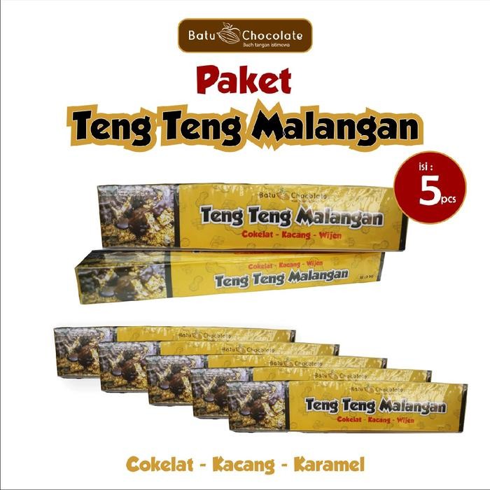 

terbaru !!! batu chocolate - paket teng teng malangan isi 5 pcs ready