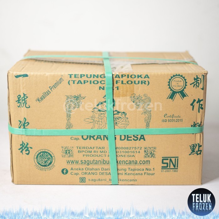 

TERLARIS! sagu tani 1kg 1 dus tepung tapioka cap orang desa isi 10 kg tapioca