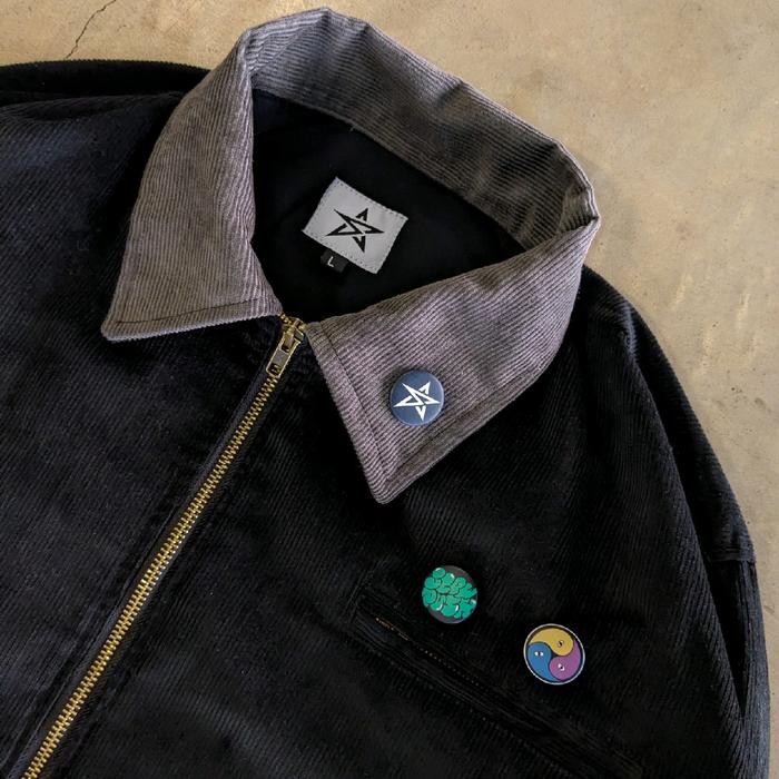 Work Jacket SAI.CO - DICE Work Jacket Corduroy Hitam Zipper