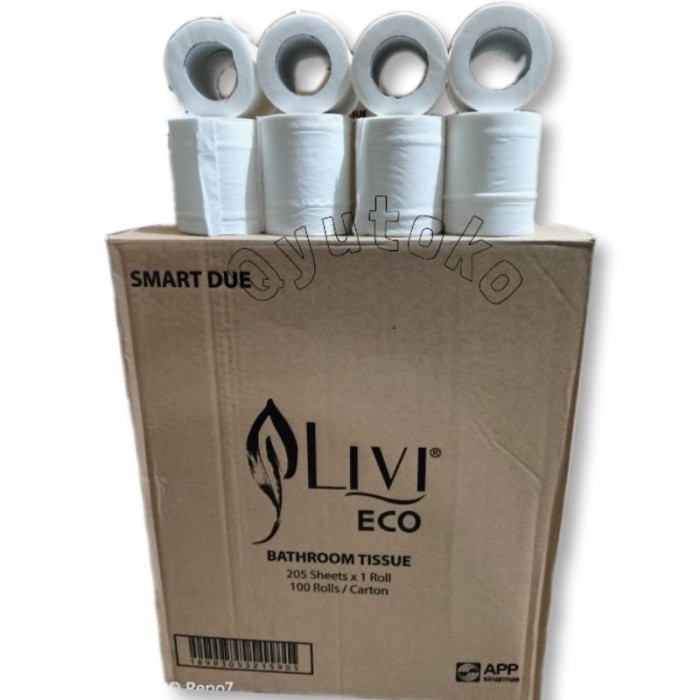 Tissue Livi Eco Smartdue Toilet 100 Roll / Livi Bathroom Tissue Toilet / Tissue Gulung /Tisu Roll