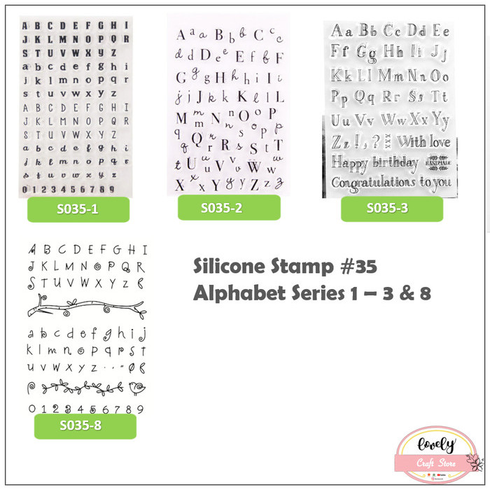 

PROMO! Set Transparent Silicone Clear Stamp utk card, art craft, scrapbook