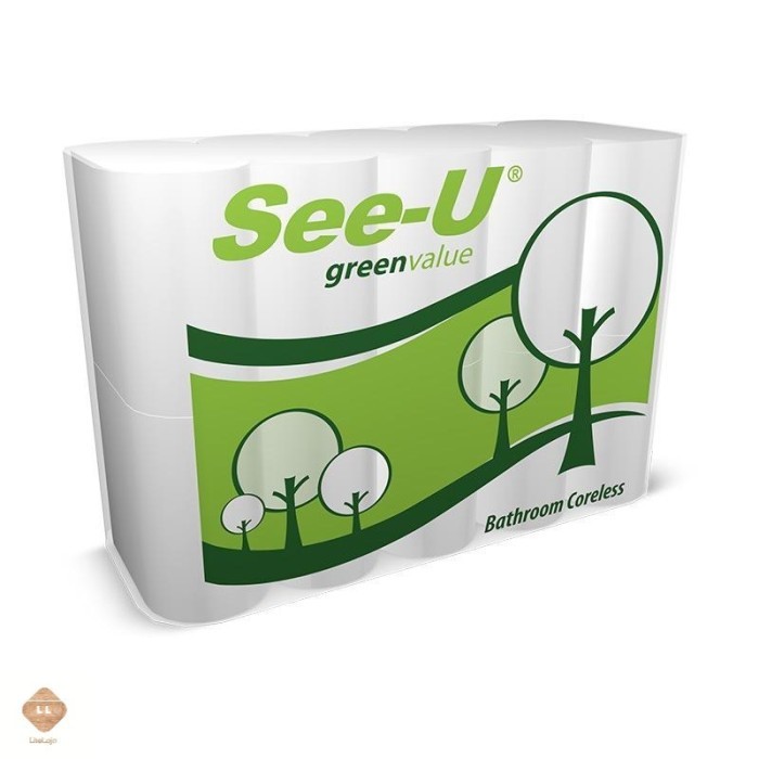 tissue see u coreless 10 roll / tissue see u murah/ tissue toilet - SNOWY
