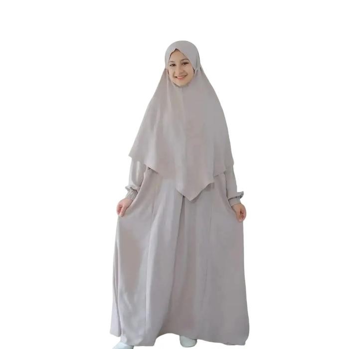 BAJU MUSLIM ANAK PEREMPUAN REMAJA TERBARU 2024 AIYU KIDS - DRESS MUSLIM TANGGUNG WANITA BAHAN