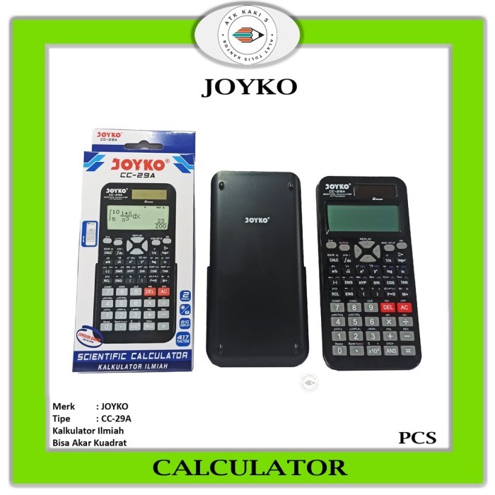 

Terlaris JOYKO - Scientific Calculator CC-29A - Pcs SALE