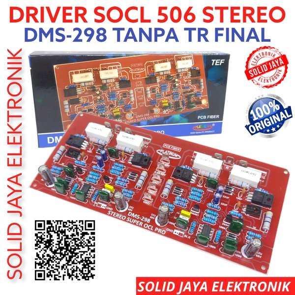 Kit Driver Power Super Ocl Socl 506 Stereo Tef Power Amplifier Dms 298 Dms-298 Dms298 Platinum Asli