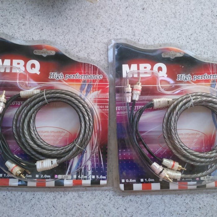 Kabel Rca 2.5 meter merk MBQ usa audio sq kabel power amplifier