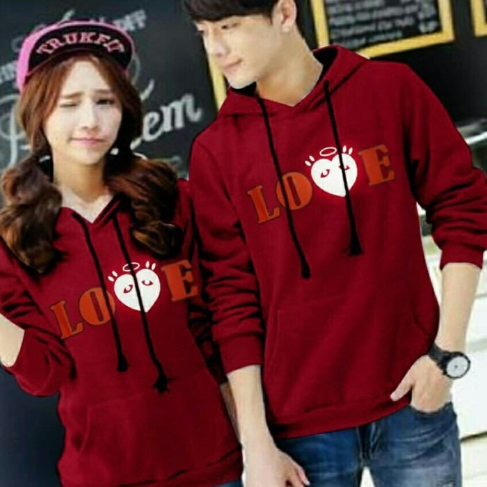 Couple Blouse Hoodie LOVE Angel