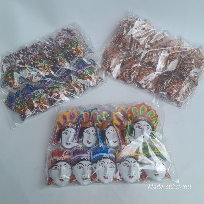 

~@~@~@~@] 1 paket magnet tempelan kulkas Kerajinan kecak janger khas bali