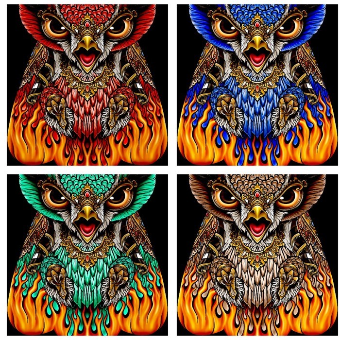 @=@=@=@=] Layangan Burung Celepuk printing api layang kain