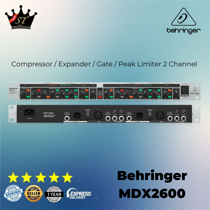 BEHRINGER COMPOSER PRO-XL MDX2600 COMPRESSOR / PEAK LIMITER / GATE ORIGINAL DAN TERPERCAYA