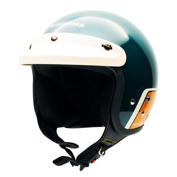 Helm Cargloss Race Track CFM Retro Half Face - Race Track Green