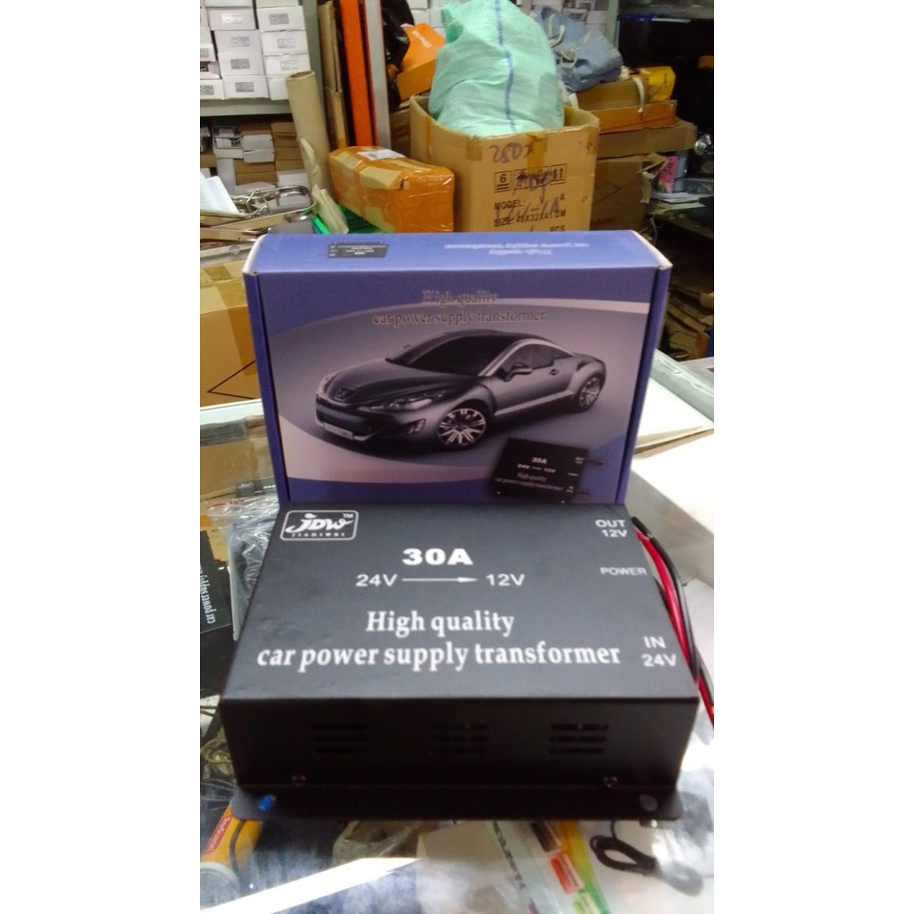 Car Power Supply Transformer Stepdown 24V To 12V 30A