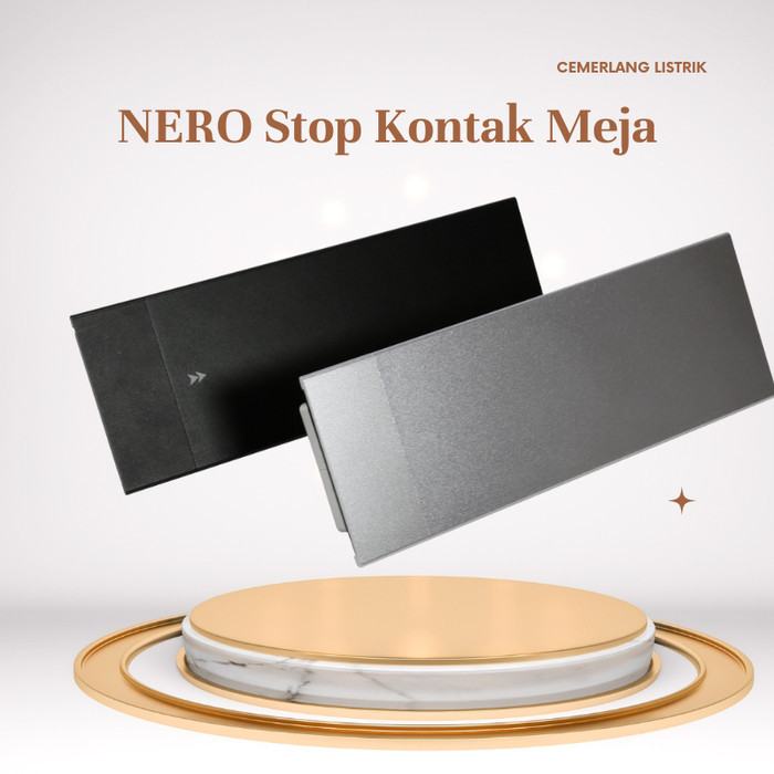 Stopkontak Meja / Nero Table Top Power Socket Table Outlet & Usb Charger