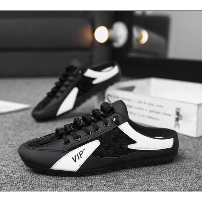 TERLARIS SEPATU SANDAL SLIP-ON SEPATU SNEAKERS PRIA SEPATU COWOK BACKLESS K31 SNEAKERS TRIP SEPATU