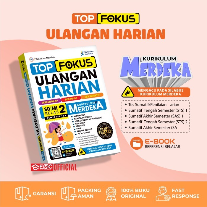 

Terbaru Buku Sd Top Fokus Ulangan Harian Kelas 1-6 Kurikulum Merdeka Promo