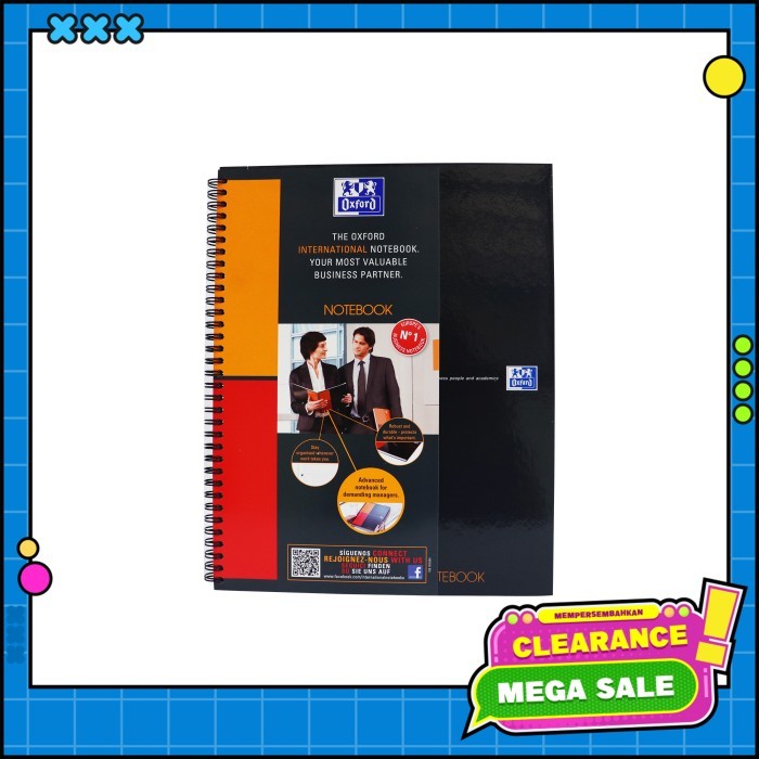 

Sale Oxford Internatioal Classic Notebook Spiral Squared Paper- 1201