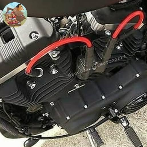 Kabel Busi Performance Monster 10mm Harley Sportster Relocator KIT