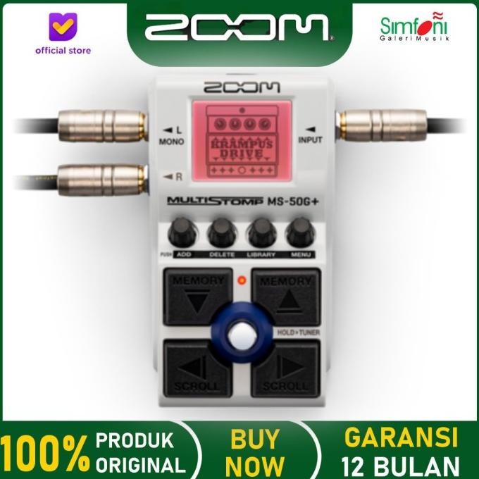 Zoom MS-50G+ MultiStomp for Guitar / efek gitar / ms-50g plus / ms 50g+ / ms50g+ / ms 50 g+