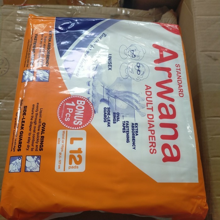 ARWANA popok DEWASA ukuran L dan XL