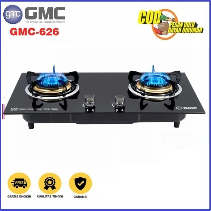 TERBARU Kompor Gas Kaca Tanam 2 Tungku Eco Cook EC2-21-Black Edition BISA GRAB