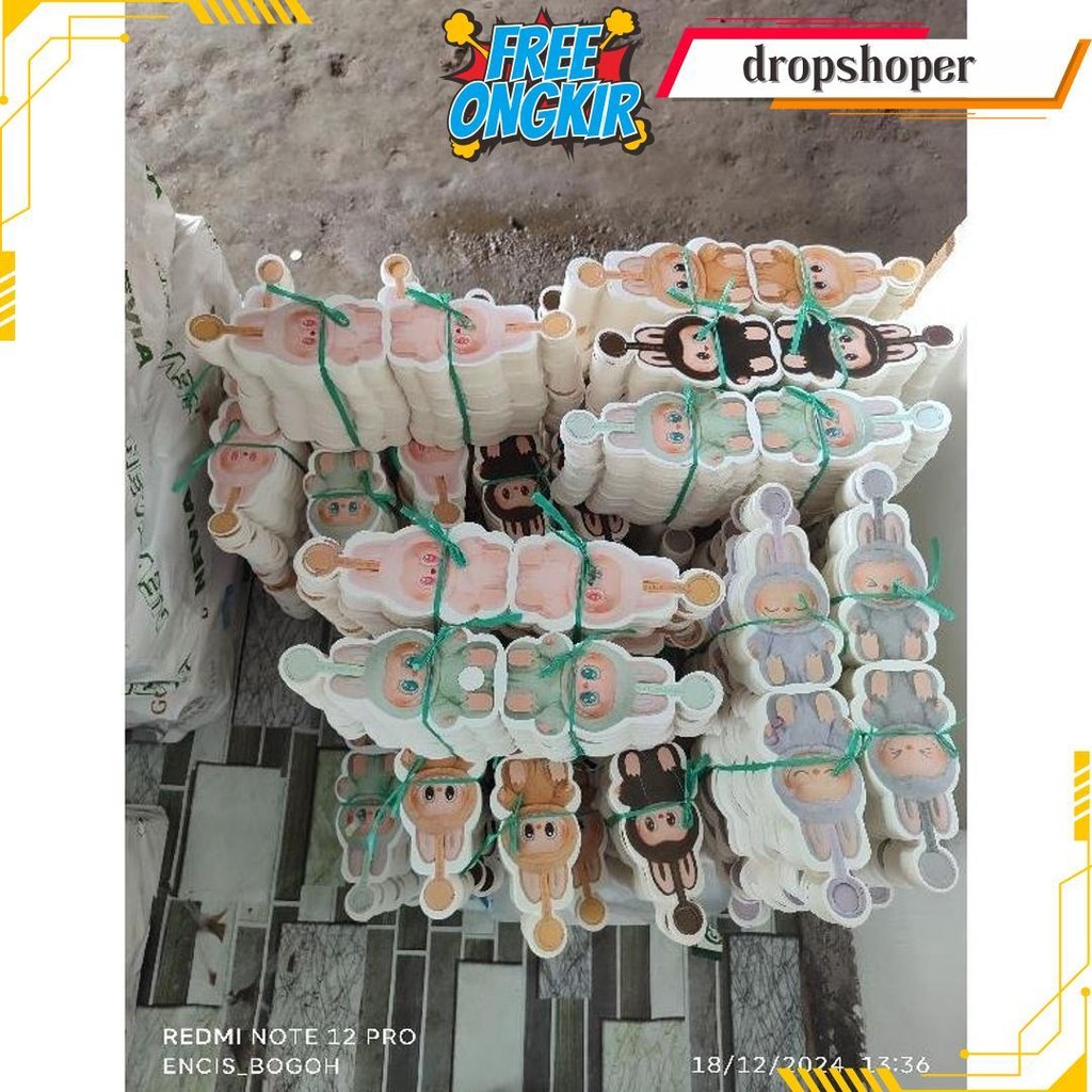 

5 Pcs-Amplop Lebaran 3D Motif Labubu Bolak Balik Bisa Cod