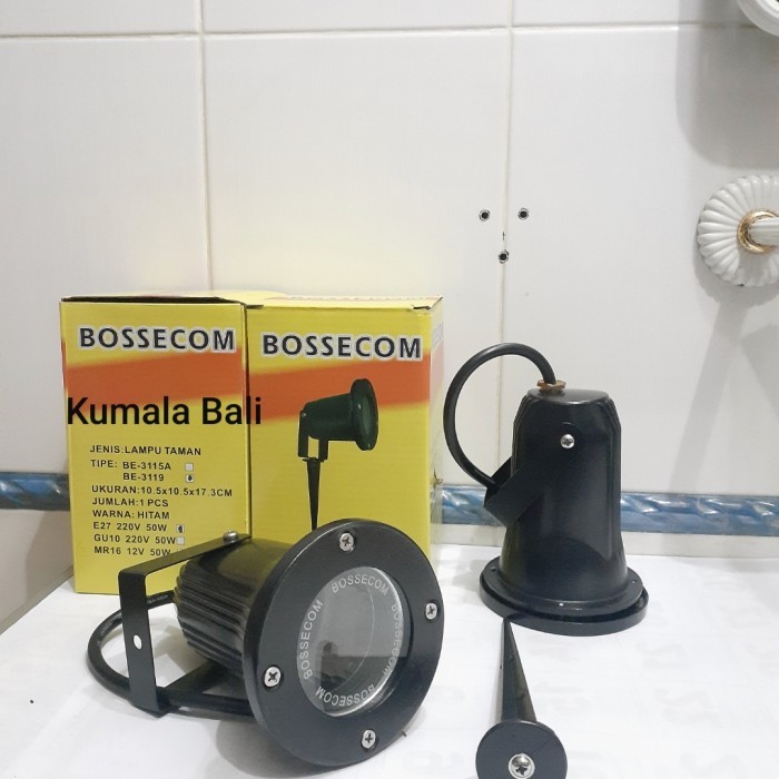 TERMURAH - fitting lampu taman tancap E27 BE3119 Bossecom