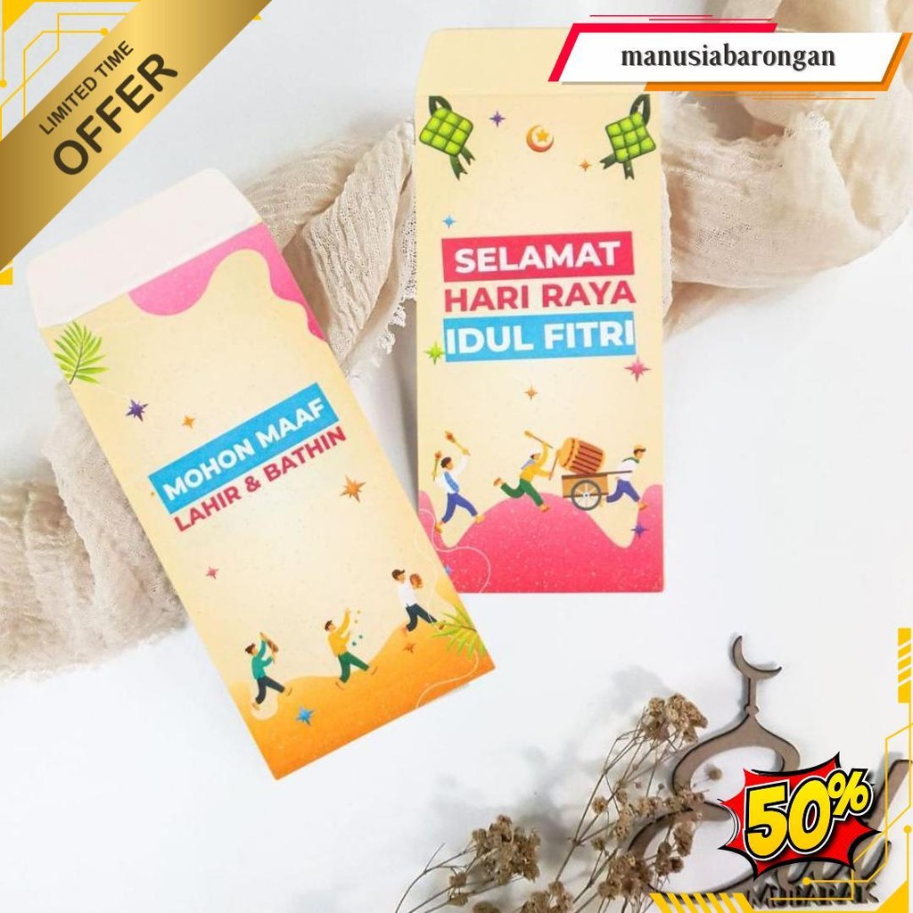 

(Isi 10,20,30,50 Pcs) Amplop Lebaran Idhul Fitri Aesthetic / Amplop Lebaran Idhul Fitri Murah / Angpao Lebaran Uang Tidak Dilipat Siap Kirim